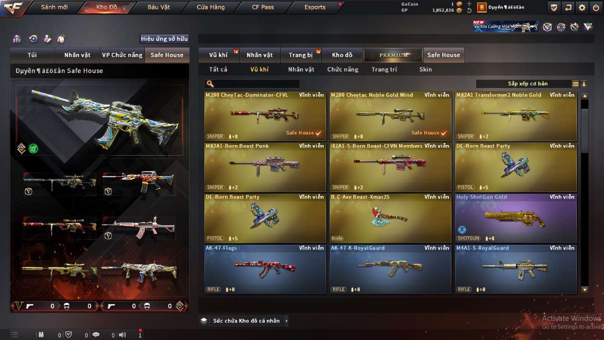 shop acc cf uy tin gia re
